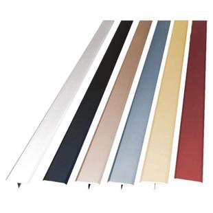 铝合金T型条背景墙吊顶金属装饰条 嵌入式美缝条收口压条瓷砖线条