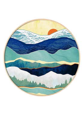 凯瑟琳斯米特抽象酒店圆形装饰画