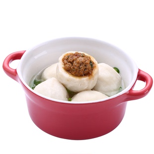 海欣正宗爆汁小鱼丸包心灌汤冷冻火锅食材豆捞手工关东煮丸子500g