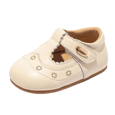 真皮女宝宝软底公主小皮鞋