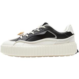 匹克板鞋女秋冬新款饼干鞋低帮休闲鞋子厚底小白鞋增高运动鞋女鞋