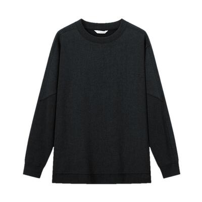 商场同款流石男装拼接经典卫衣潮