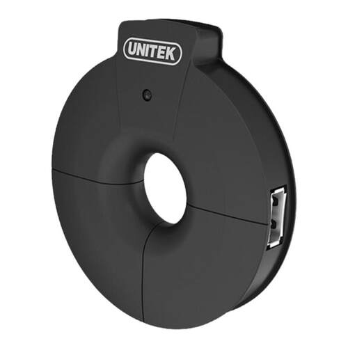 优越者（UNITEK）Y-2028A USB分线器2.0一拖四笔记本台式电脑4口集线器扩展2A电源四口HUB 1.2米外接转接u盘