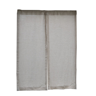 本原 家用亚麻小门帘日式乡村法式隔断帘 免打孔窗帘子可定制半帘