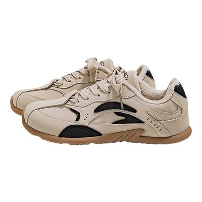 人本加绒女鞋板鞋百搭休闲德训鞋