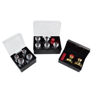 特大号印章盒子收纳多功能便携式自带印泥印台公司装圆形光敏财务章公章发票法人印鉴盒印章箱银行柜台整理盒