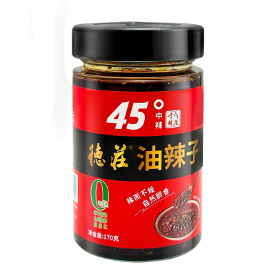 德庄油辣子45度170g红油辣椒酱