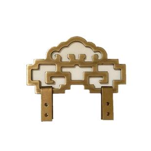 中式仿古牌匾托挂钩画框铜配件相框字画框十字绣挂画钩画挂件纯铜