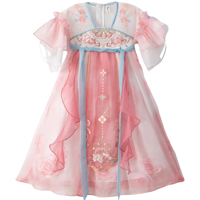 女童汉服夏季新款新中式超仙襦裙