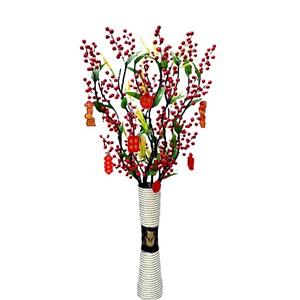 仿真花假花发财果落地
