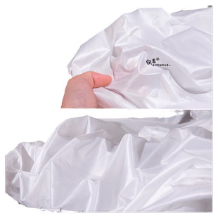 高密防绒羽绒服内胆布料白色400T透气防水胆布轻薄无弹服装面料