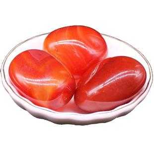 天然红玛瑙原石摆件大颗粒水晶矿石鱼缸装饰养乌龟海洋彩色石头