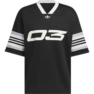 Adidas/阿迪达斯官方正品三叶草男女时尚透气运动休闲短袖IY7378
