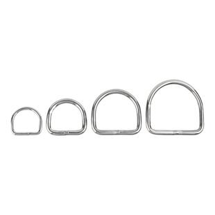 固万基304不锈钢快速接环D型卸扣起重U型连接扣国标加长d形卸扣