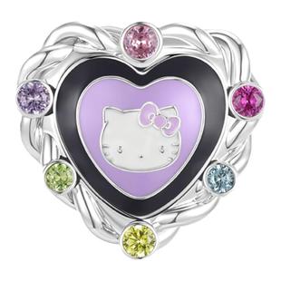 XTASTE USELESSOBJECTS Hello Kitty大号爱心珐琅戒指 hanni同款