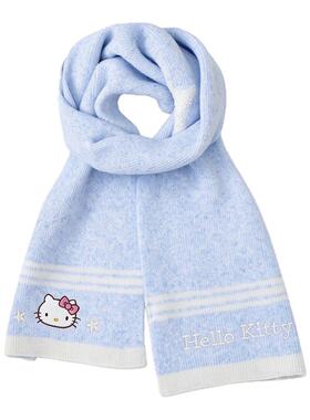 hellokitty蓝色围巾女