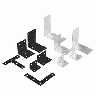 加厚不锈钢角铁桌椅床加固定角码90度直角支架层板拖家具连接件