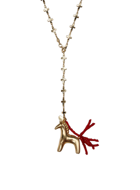 CrayonX马年小马生肖毛衣链两戴