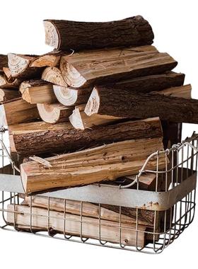 掬涵木柴禾装饰摆件壁炉橱窗