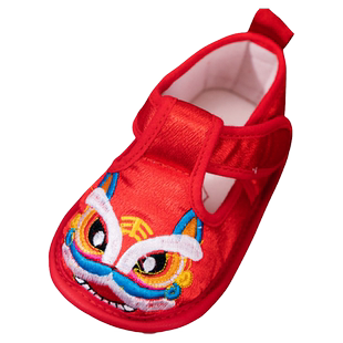 男宝1周岁虎头鞋婴儿鞋子秋款6一12个月宝宝鞋红色抓周老虎头鞋女