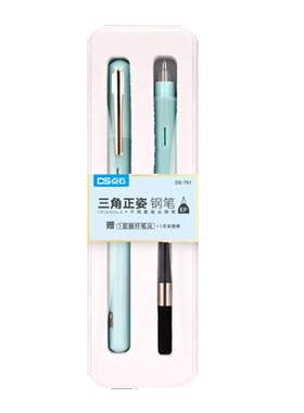 点石三角正姿钢笔细尖吸墨女生