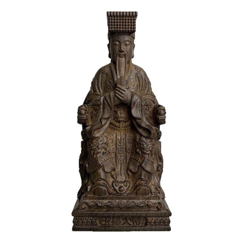 越南沉香木雕紫薇天帝玉皇大帝