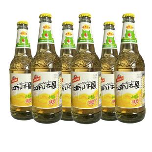 陕西特产汉斯小木屋果啤菠萝味0酒精啤酒碳酸饮料508ml*6瓶加固装