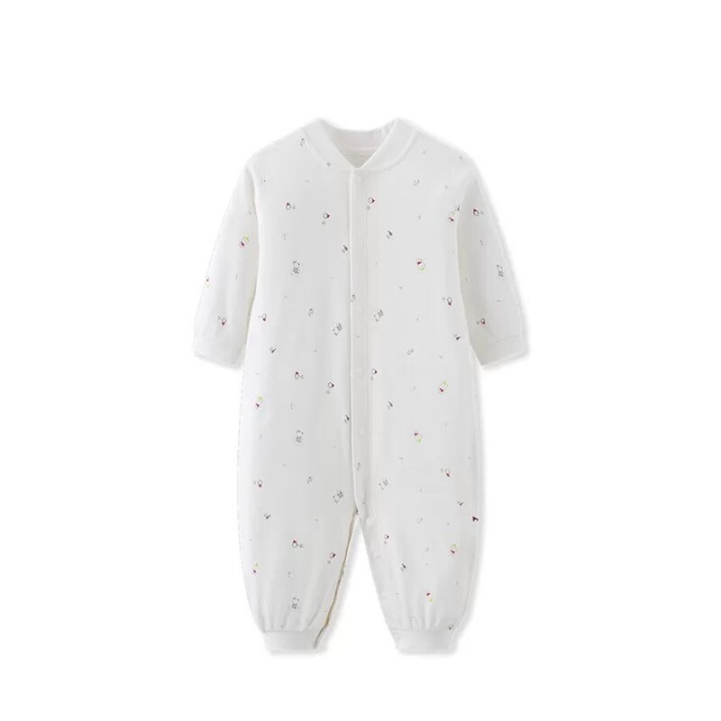 样衣特卖 丽婴房专柜正品 婴幼儿新生系带连身装连体爬服0-2岁