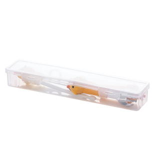 餐具收纳盒便携防尘带盖整理盒旅游户外学校可叠加筷勺叉空盒