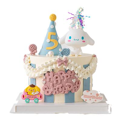 卡通大耳狗酷米米蛋糕装饰