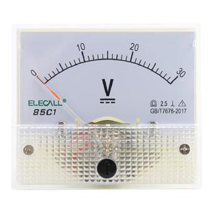 伊莱科56*65指针式直流电压表 85C1伏特表机械表头50mV~50kV定制