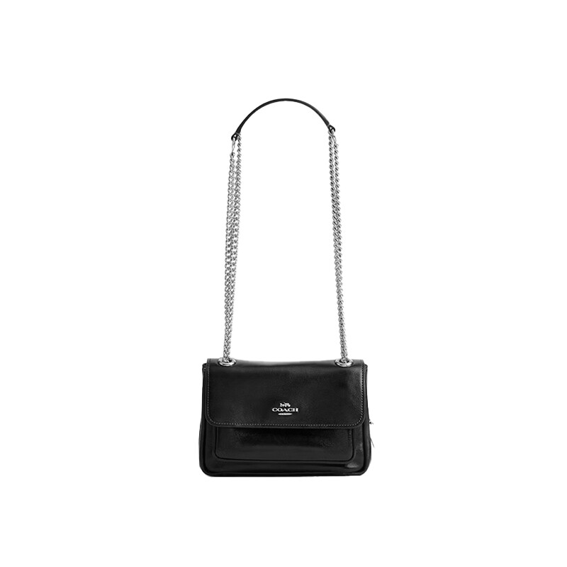 COACH/蔻驰官方 奥莱款Elodie女士单肩斜挎手提包翻盖包CEU13
