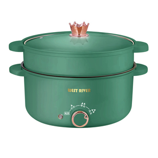 德国家用电火锅多功能料理锅一体电热锅不粘锅电炒锅电煮锅电蒸锅