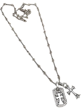 十字架银项链锁骨链女时尚潮饰