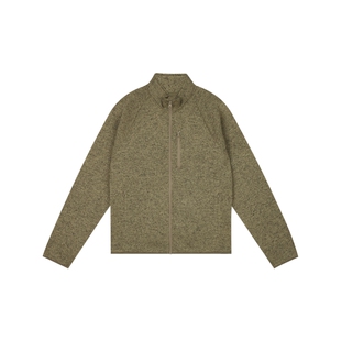 wassuphouse抓绒拉链立领外套男女款秋冬季保暖休闲开衫夹克上衣