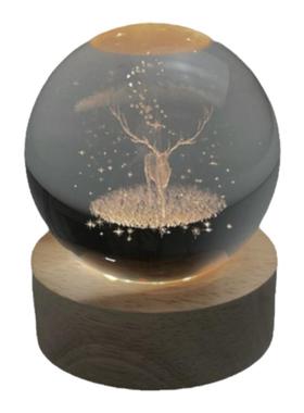 浪漫治愈系水晶球摆件