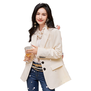 vilan/慧兰商场同款修身显瘦通勤西服外套女小西装春新款