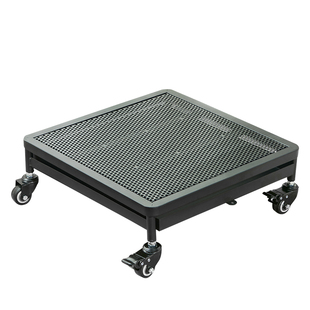 带刹车万向轮静音轮移动花盆托盘铁艺加厚正方形底座带滚轮承重