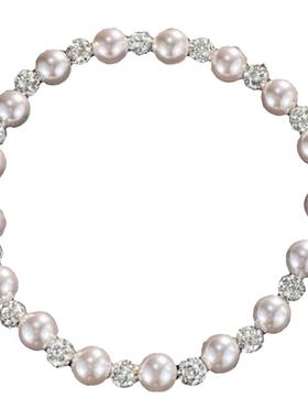 转运超闪钻球珍珠弹力绳手链女