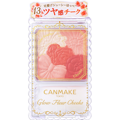 canmake花瓣腮红刷出日系元气