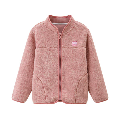 高品质儿童摇粒绒外套男童加厚外套女童校服神器中大童秋冬款上衣