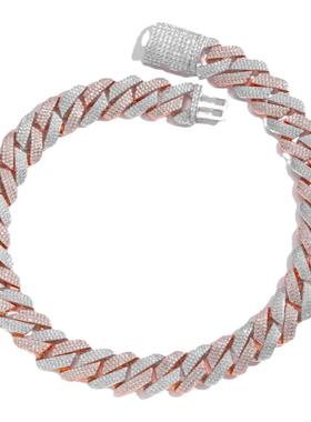 ICEBLING20MM玫瑰金色粗古巴链