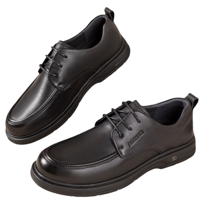 奥康 男鞋2025季新款正装皮鞋时尚休闲简约通勤百搭平底黑工作鞋