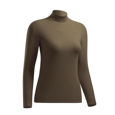 简云加厚加绒羊毛蚕丝保暖上衣