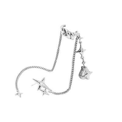 RECYCLE单只星河流苏耳环