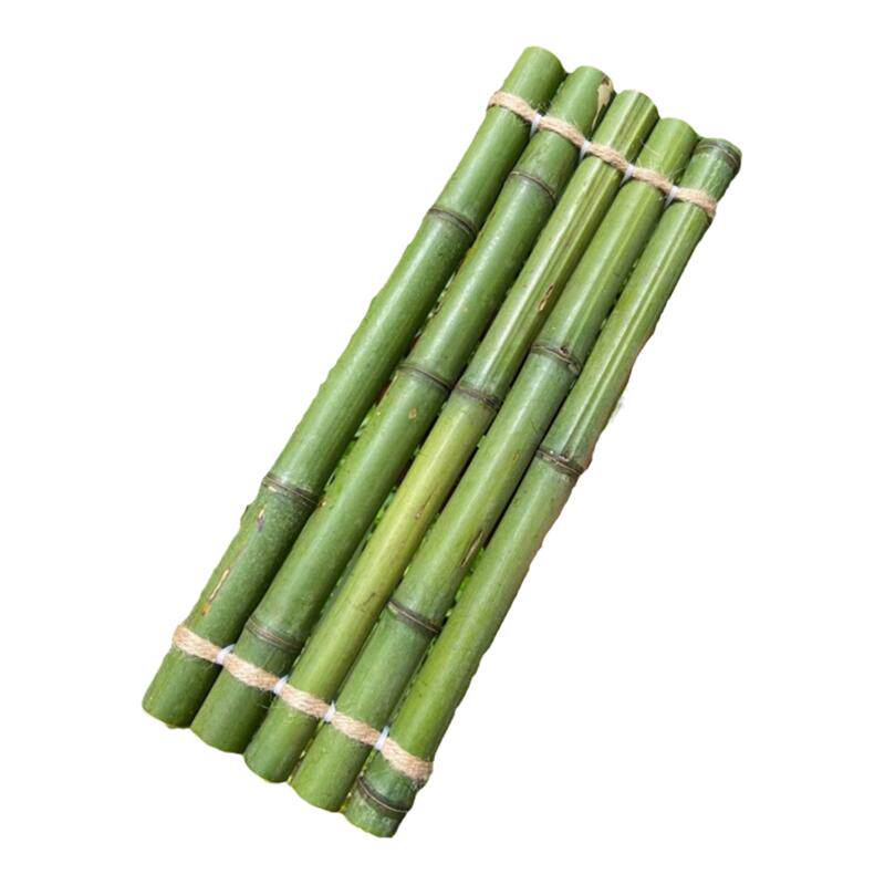 手工现做竹排流水摆件板小竹子古法鱼缸置物架装饰天然竹垫道具