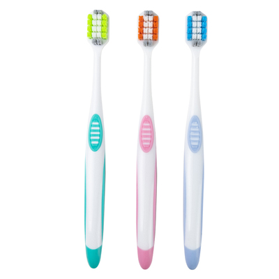 波浪宽头硬毛牙刷超硬耐用