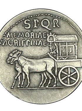 古罗马饰品罗马人的故事硬币吊坠