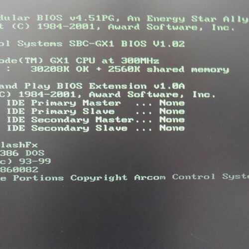 Arcom SBC-GX1 & 300MHz CPU & RAM