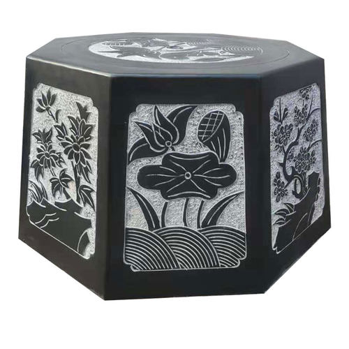 井口井圈石雕井口石头石水井石头井盖井沿石井套户外庭院家用装饰